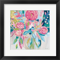 Framed Summer Pink Floral