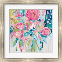 Framed Summer Pink Floral