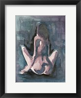 Framed Watercolour Nude 3