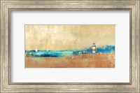 Framed Coast Line and Lighthouse