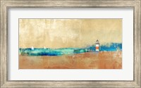 Framed Coast Line and Lighthouse