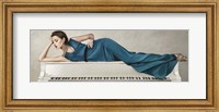Framed White Piano Lady