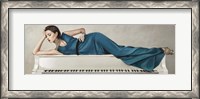 Framed White Piano Lady