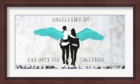 Framed Angels Like Us (Aqua)