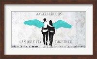 Framed Angels Like Us (Aqua)