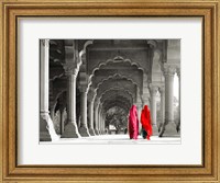 Framed Women in Traditional Dress, India (BW)