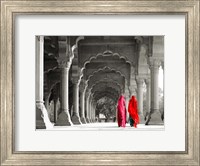 Framed Women in Traditional Dress, India (BW)
