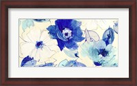 Framed Toile Fleurs