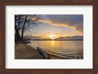Framed Presque Isle Sunrise