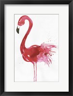 Framed Flamingo Portrait I