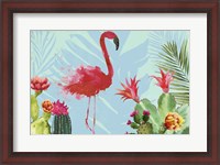 Framed Flamingo in the Mix