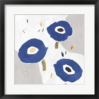 Blue Cluster I Framed Print