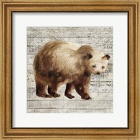 Framed 'Crossing Bear I' border=