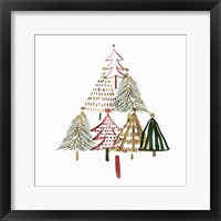 Framed 'Pine Trees I' border=