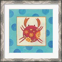 Framed 'Happy Floral Crab' border=