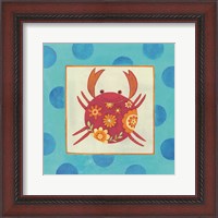 Framed 'Happy Floral Crab' border=