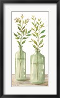 Simple Leaves in Jar III Framed Print