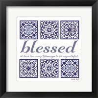Framed Blessed Tile
