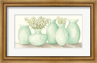 Framed Mint Vases