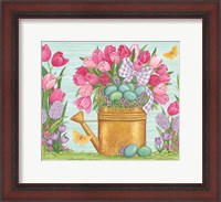 Framed Tulips and Blue Eggs