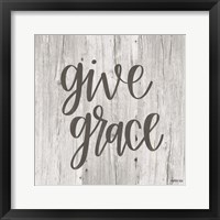 Framed Give Grace