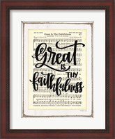 Framed Great is Thy Faithfulness