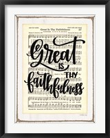 Framed Great is Thy Faithfulness