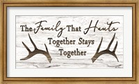 Framed Hunting Family