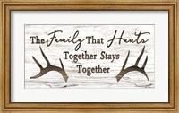 Framed Hunting Family