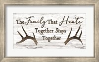 Framed Hunting Family