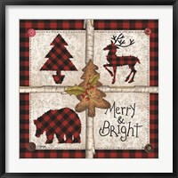 Framed Four Square Merry & Bright