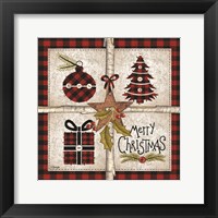 Framed 'Four Square Merry Christmas' border=