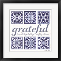 Framed 'Grateful Tile' border=