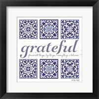 Framed Grateful Tile