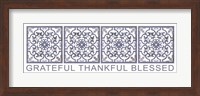 Framed Grateful, Thankful, Blessed