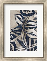 Framed Blue Foliage I