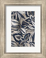 Framed Blue Foliage II