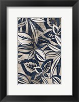 Framed Blue Foliage II