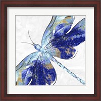 Framed Blue Dragonfly