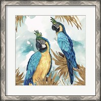 Framed Golden Parrots