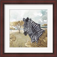 Framed Golden Zebras