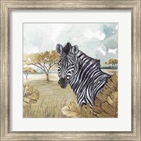 Framed 'Golden Zebras' border=