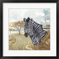 Framed 'Golden Zebras' border=