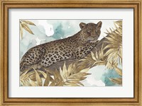 Framed Golden Leopard