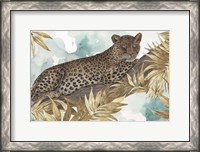Framed Golden Leopard