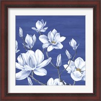 Framed 'Blooming Magnolias II' border=