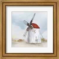 Framed Red Windmill II