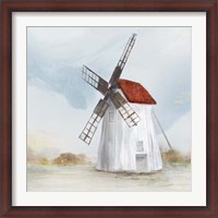 Framed Red Windmill II