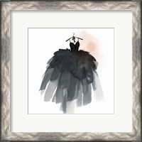 Framed 'Little Black Dress III' border=