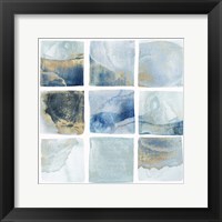 Framed Indigo Squares I